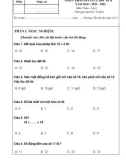 Đề thi giữa học kì 2 môn Toán lớp 1 năm 2021-2022 - Trường Tiểu học thị trấn Vôi số 2
