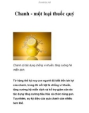 Chanh - một loại thuốc quý