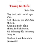 Bài thơ Tương tư chiều 