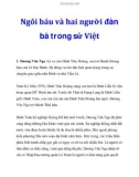 Ngôi báu và hai người đàn bà trong sử Việt