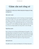 Giảm cân nơi công sở