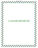 Tài liệu tham khảo: CA DAO MIỀN BIỂN PHÚ YÊN