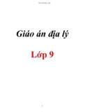 Giáo án môn Địa lý lớp 9