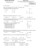 Đề thi thử THPTQG năm học 2018 môn Toán - Trường Đại học Vinh - Mã đề 132