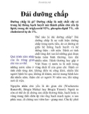 Đái dưỡng chấp