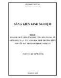 Sáng kiến kinh nghiệm THPT: Giáo dục kỹ năng kiểm soát cảm xúc và ứng phó với căng thẳng cho học sinh THPT