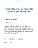 Tài liệu: Tương tác gen