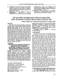 Kết quả điều trị bệnh nhân viêm gan B mạn tính bằng Tenofovir tại Bệnh viện Đa khoa tỉnh Phú Thọ