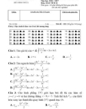Đề kiểm tra 45 phút lần 4 môn Giải tích lớp 12 năm 2016-2017 - THPT Hàm Thuận Bắc - Mã đề 132