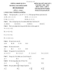 Đề kiểm tra giữa học kì 1 môn Toán lớp 6 năm 2022-2023 có đáp án - Trường THCS Đồng Khởi
