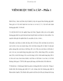 VIÊM RUỘT THỪA CẤP – Phần 1