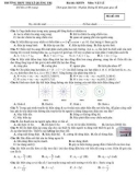 Đề thi thử tốt nghiệp THPT năm 2021 môn Vật lí có đáp án - Trường THPT TX Quảng Trị (Lần 1)