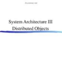 System Architecture III Distributed Objects