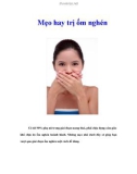 Mẹo hay trị ốm nghén