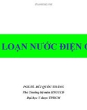 Bài giảng Rối loạn nước điện giải - PGS.TS. Bùi Quốc Thắng