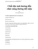 Chất độc ảnh hưởng đến chức năng đường tiết niệu