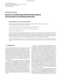 Báo cáo hóa học: Research Article Resource Partitioning with Beamforming for the Decode-Forward Relay Networks