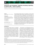 Báo cáo khoa học: Apoptosis and autophagy: Targeting autophagy signalling in cancer cells – ‘trick or treats'?