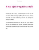 4 loại bệnh ở người cao tuổi