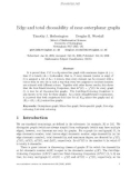 Báo cáo toán học: Edge and total choosability of near-outerplanar graphs