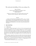 Báo cáo toán học: The universal embedding of the near polygon Gn