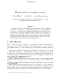 Báo cáo toán học: Graphs with four boundary vertices