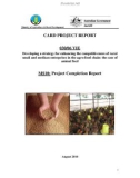 Báo cáo khoa học: Developing a strategy for enhancing the competitiveness of rural small and medium enterprises in the agro-food chain: the case of animal feed (MS10)