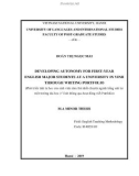 Master minor programme thesis English teaching methodology: Developing autonomy for first year English major students at a University in Vinh through writing portfolio