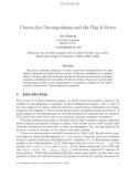 Báo cáo toán học: Convex-Ear Decompositions and the Flag h-Vector