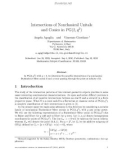 Báo cáo toán học: Intersections of Nonclassical Unitals and Conics in PG(2, q 2)