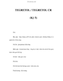 TEGRETOL / TEGRETOL CR (Kỳ 5)