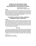 Báo cáo y học: Nghiên cứu các hình ảnh bất thường của động mạch thận ở người Việt nam bằng phương pháp chụp động mạch cản quang