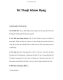 Kĩ Thuật Khám Bụng