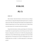 FORANE (Kỳ 2)