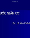 Bài giảng Thuốc giãn cơ (BS. Lê Kim Khánh)