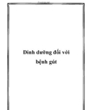 Dinh dưỡng đối với bệnh gút