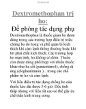 Dextromethophan trị ho: Ðề phòng tác dụng phụ