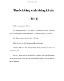 Thuốc kháng sinh kháng khuẩn (Kỳ 4)