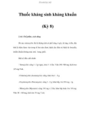 Thuốc kháng sinh kháng khuẩn (Kỳ 8)