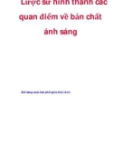 Lược sử hình thành các quan điểm về bản chất ánh sáng