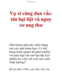 Vụ xì căng đan vắcxin bại liệt và nguy cơ ung thư