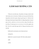 LÀM GÌ ĐỂ XUỐNG CÂN