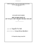 Sáng kiến kinh nghiệm: Một số biện pháp về giữ vở sạch – rèn chữ đẹp cho học sinh lớp 5