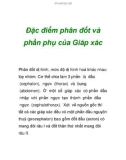 Đặc điểm phân đốt và phần phụ của Giáp xác