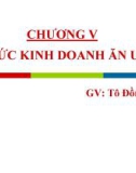 Bài giảng Quản trị Kinh doanh khách sạn: Chương 5 – Tô Đồng Thiệt