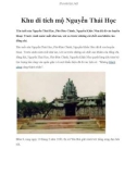 Khu di tích mộ Nguyễn Thái Học