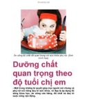 Dưỡng chất quan trọng theo độ tuổi chị em