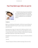 Top 5 loại bệnh nguy hiểm của quý bà