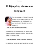 10 biện pháp săn sóc con đúng cách