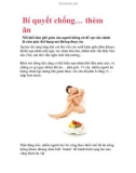 Bí quyết chống… thèm ăn